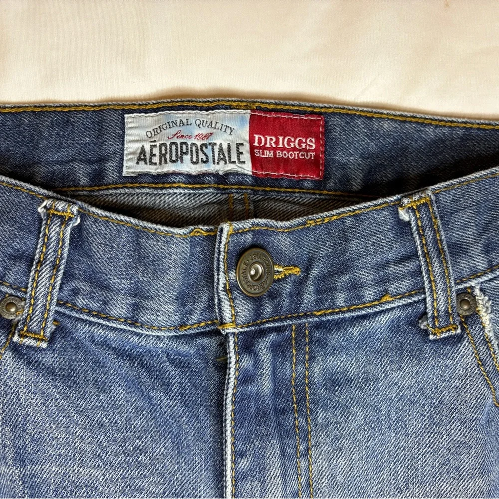 Aeropostale Driggs‎ Slim Bootcut Classic Blue Straight Jeans